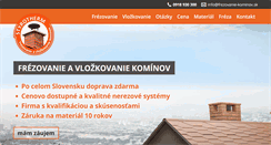 Desktop Screenshot of frezovanie-kominov.sk