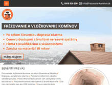 Tablet Screenshot of frezovanie-kominov.sk